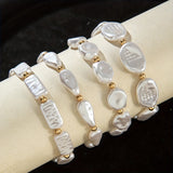 Set di 4 Bracciali D Dichiarazione in Perle
