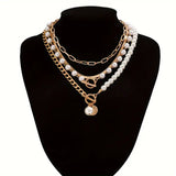 Set di Collane a Strati con Perle Moderne