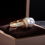 Anello con Perle a Corona