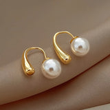 Orecchini Minimalisti Arc Pearl