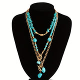 Collana di Perle Turchesi