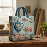 Borsa a Spalla Quilted con Fiori