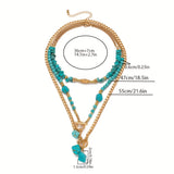 Collana di Perle Turchesi