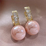 Orecchini in Perla Rosa