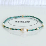 Bracciale Minimal in Turchese e Perle