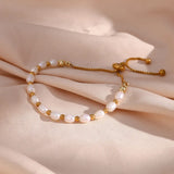 Bracciale Elegante in Perle e Oro