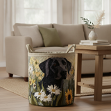 Cesto della Biancheria Black Lab Blooms