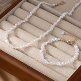 Set di Collana e Bracciale in Perle Barocche