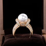 Anello con Perle a Corona