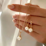 Set di Collana Elegante e Graziosa con Perle