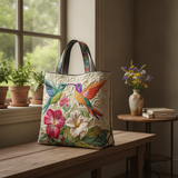 Borsa Tote Trapuntata Colibrì