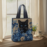 Borsa a Spalla Hydrangea Muse di Mezzanotte