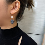 Orecchini a Goccia con Perla Pavone