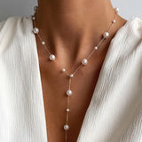 Collana Elegante con Perla del Cielo