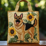 Borsa Tote con Motivo Floreale per Pastore Tedesco