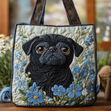 Borsa Tote Charm Pug dagli Occhi Blu