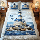 Set di Biancheria da Letto Blu Faro in 3 Pezzi
