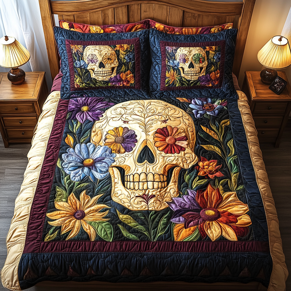 Set di Biancheria da Letto Artistico 3 Pezzi