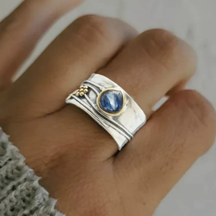Bree - Anello di Meditazione in Gemme Bohemiane