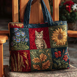 Borsa Tote "Gatto in Fiore"