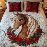 Set di Biancheria da Letto in 3 Pezzi Spirito Natalizio