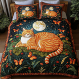 Set di Biancheria da Letto Curioso Gatto 3 Pezzi