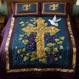 Set di Biancheria da Letto Dove Cross 3 Pezzi