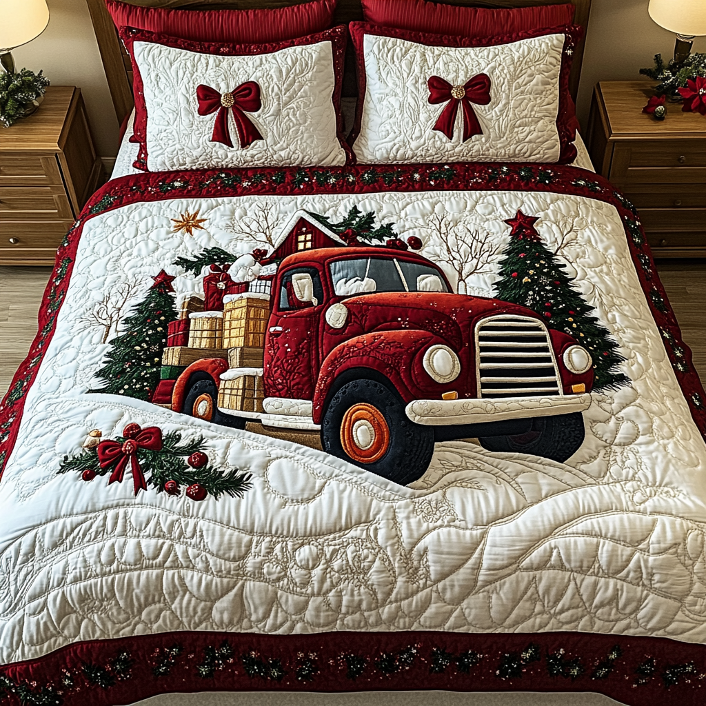 Set di Biancheria da Letto Natale 3 Pezzi