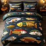 Set di Biancheria da Letto 3 Pezzi Fish Fantasy