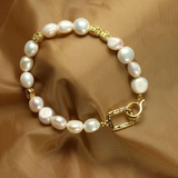 Bracciale Elegante in Perle Barocche