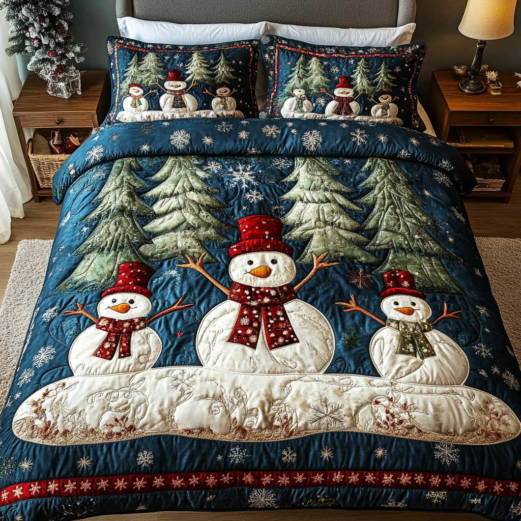 Set di Biancheria da Letto Natale 3 Pezzi