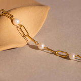Bracciale a Catena con Perle Senza Tempo