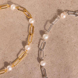 Bracciale a Catena di Perle Senza Tempo
