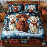 Set di Biancheria da Letto 3 Pezzi Highland Cow Serenity