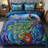 Set di Biancheria da Letto 3 Pezzi Majestic Plumes