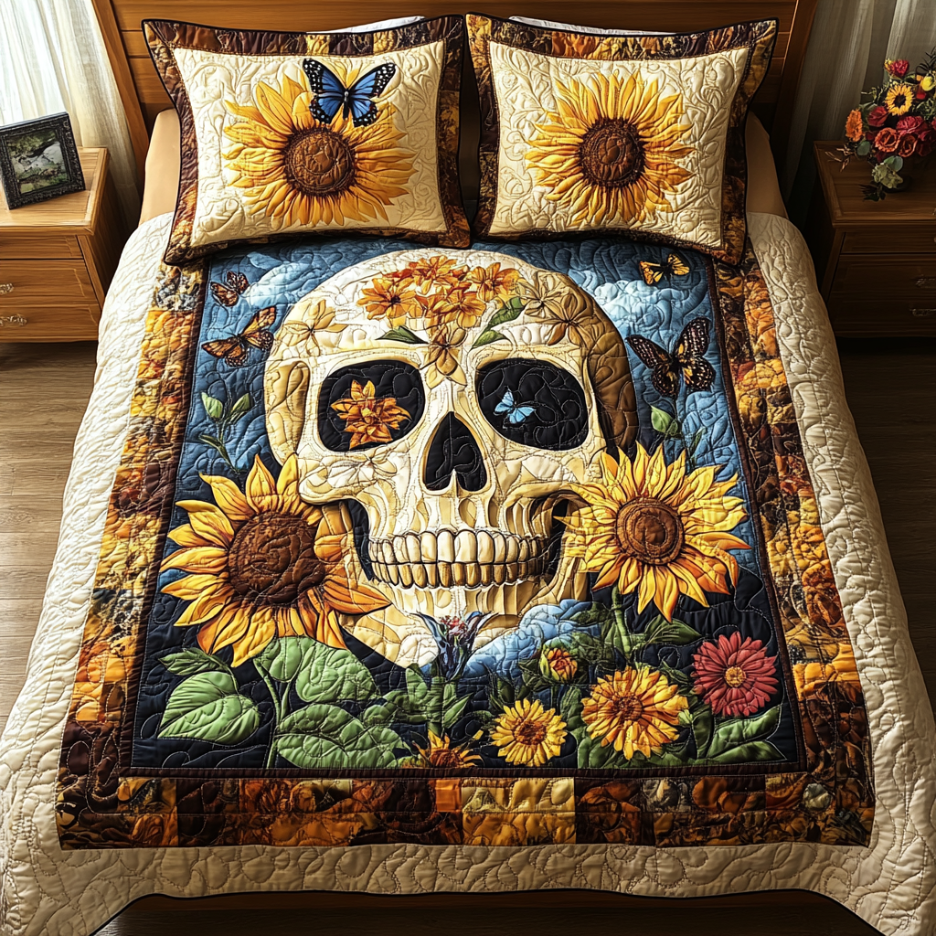 Set di Biancheria da Letto Artistico 3 Pezzi