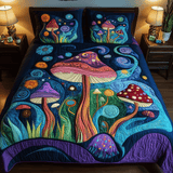 Set di Biancheria da Letto 3 Pezzi Funghi di Mezzanotte