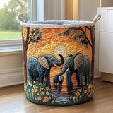 Cesto per la Biancheria Elefante Rustico