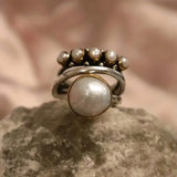 Set di Anelli a Strati con Perle