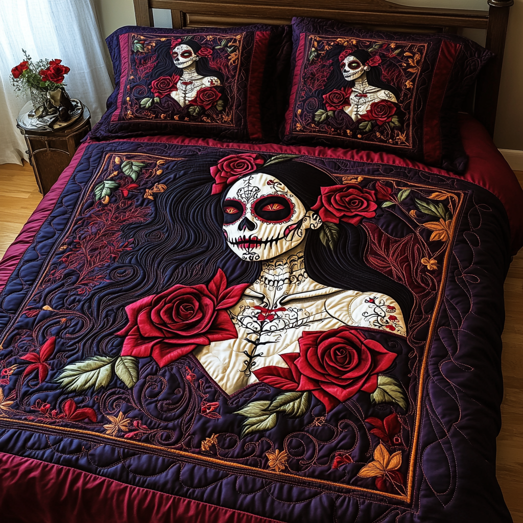 Set di Biancheria da Letto Artistico 3 Pezzi