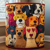 Cesto per la Lavanderia con Cani Sorridenti