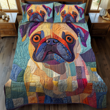 Set di Biancheria da Letto Squishy Pug Love 3 Pezzi