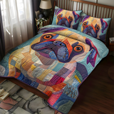 Set di Biancheria da Letto Squishy Pug Love 3 Pezzi