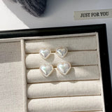Orecchini a perla Loving Hearts