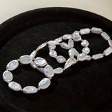 Set di 4 Bracciali D Dichiarazione in Perle