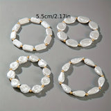 Set di 4 Bracciali con Perle