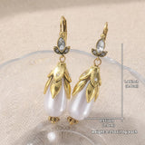 Orecchini Vintage Botanici con Perle