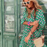 Brooke | Women's Polka Dot Long Sleeve Maxi Dress