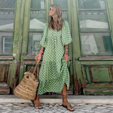 Brooke | Women's Polka Dot Long Sleeve Maxi Dress
