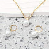 Set di Collana Elegante e Graziosa con Perle